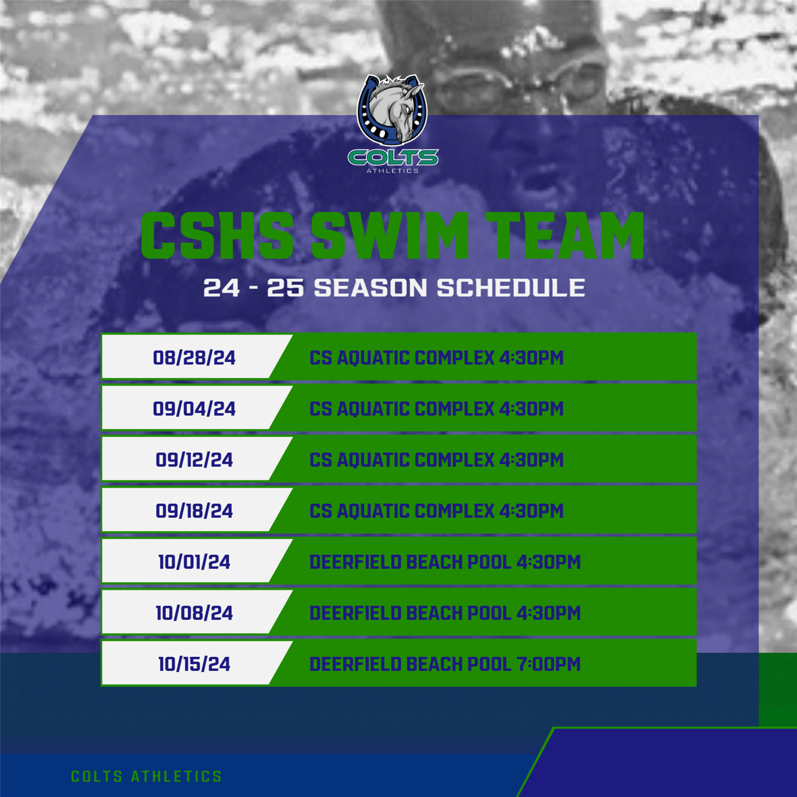 Swim Team schedule - 24/25 Season